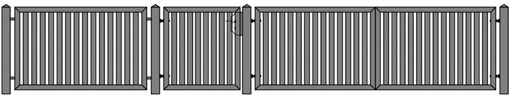 Moderne Zäune aus Polen
